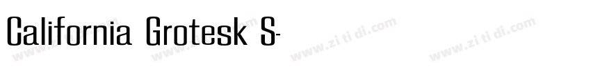 California Grotesk S字体转换